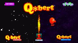 Q*bert: Rebooted: The XBOX One Edition Title Screen